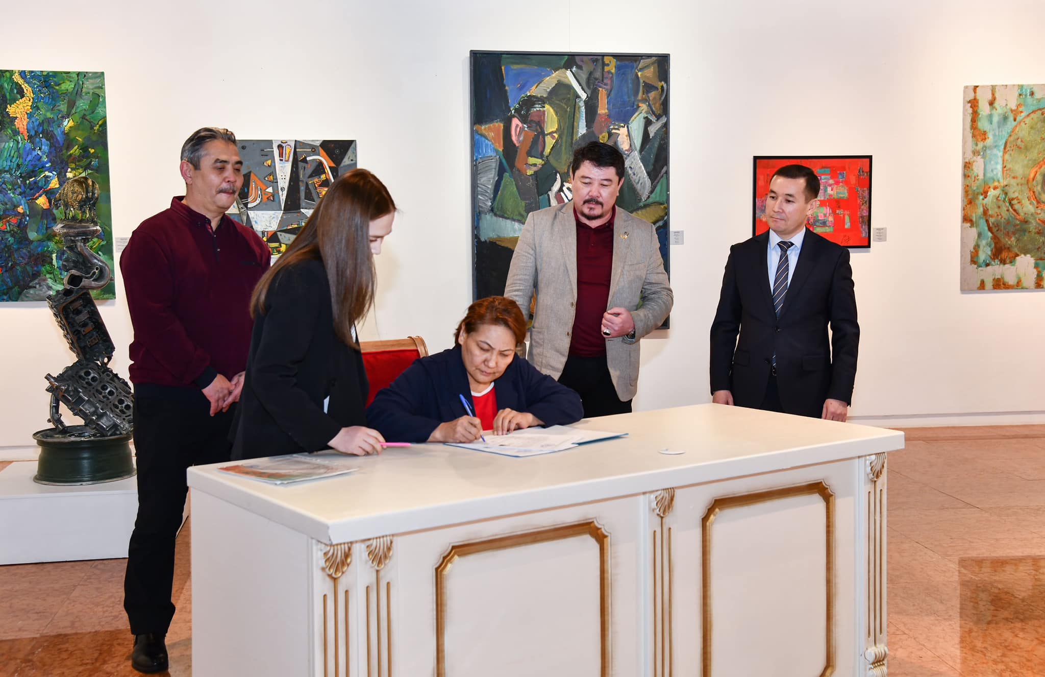Фонд Национального музея пополнился шедеврами Союза художников Казахстана